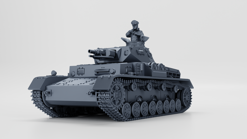 WG3D Panzer IV Ausf.C + 3 Tankmen (Germany, WW2)