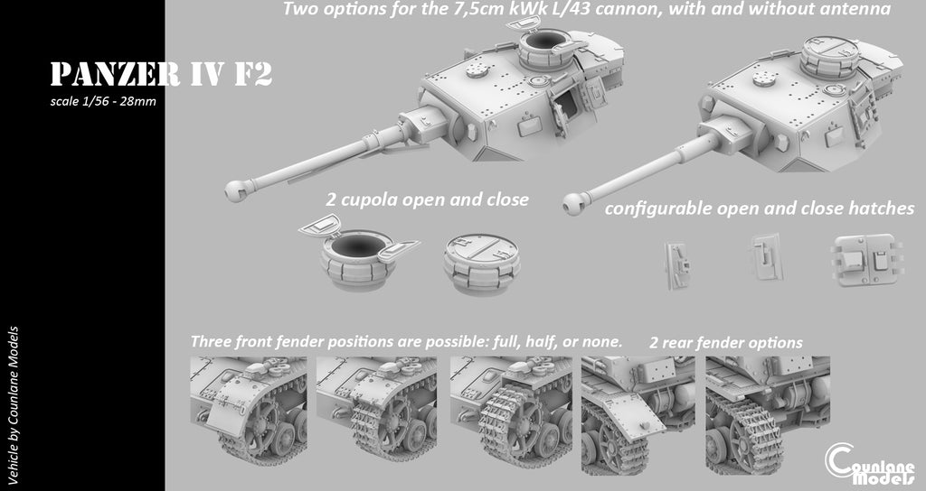 Counlane Panzer IV F2 1942 (Germany, WWII)
