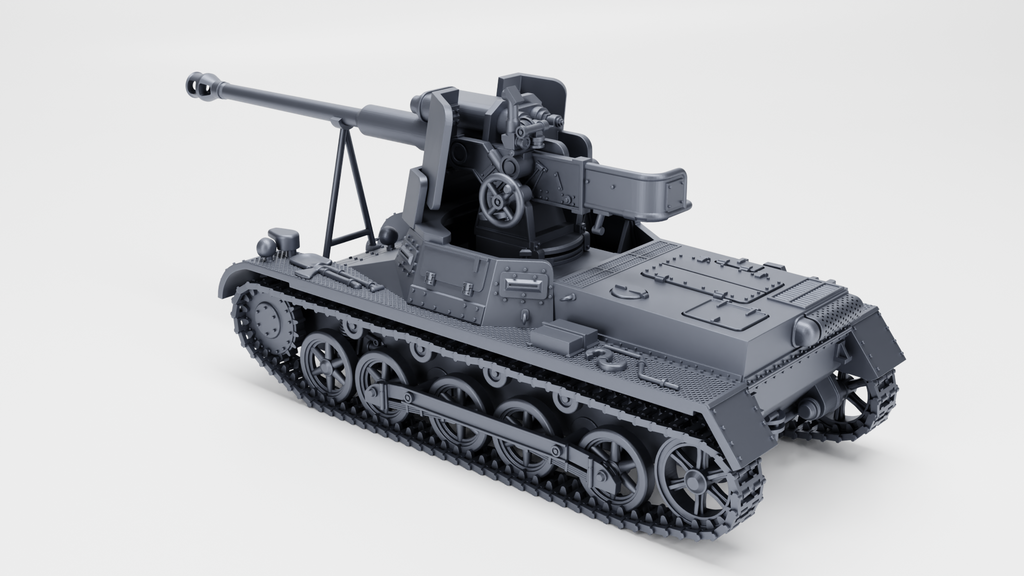 WG3D Panzer I Ausf.B mit 7.5 cm StuK 40 (Panzerjager I B) (Ad-Hoc, Germany, WW2)