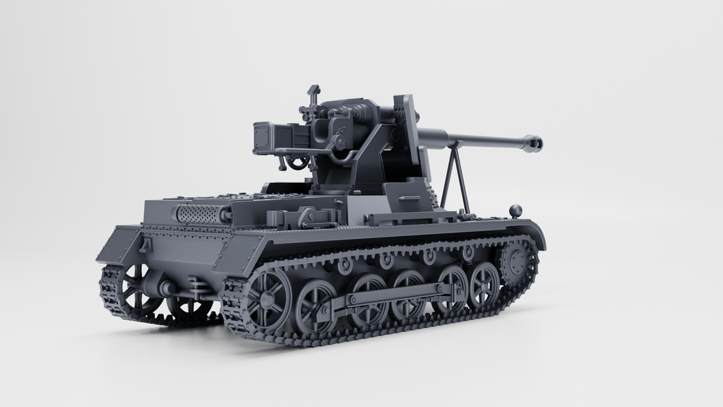 WG3D Panzer I Ausf.B mit 7.5 cm StuK 40 (Panzerjager I B) (Ad-Hoc, Germany, WW2)
