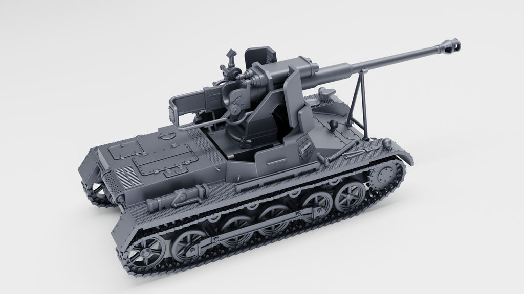 WG3D Panzer I Ausf.B mit 7.5 cm StuK 40 (Panzerjager I B) (Ad-Hoc, Germany, WW2)