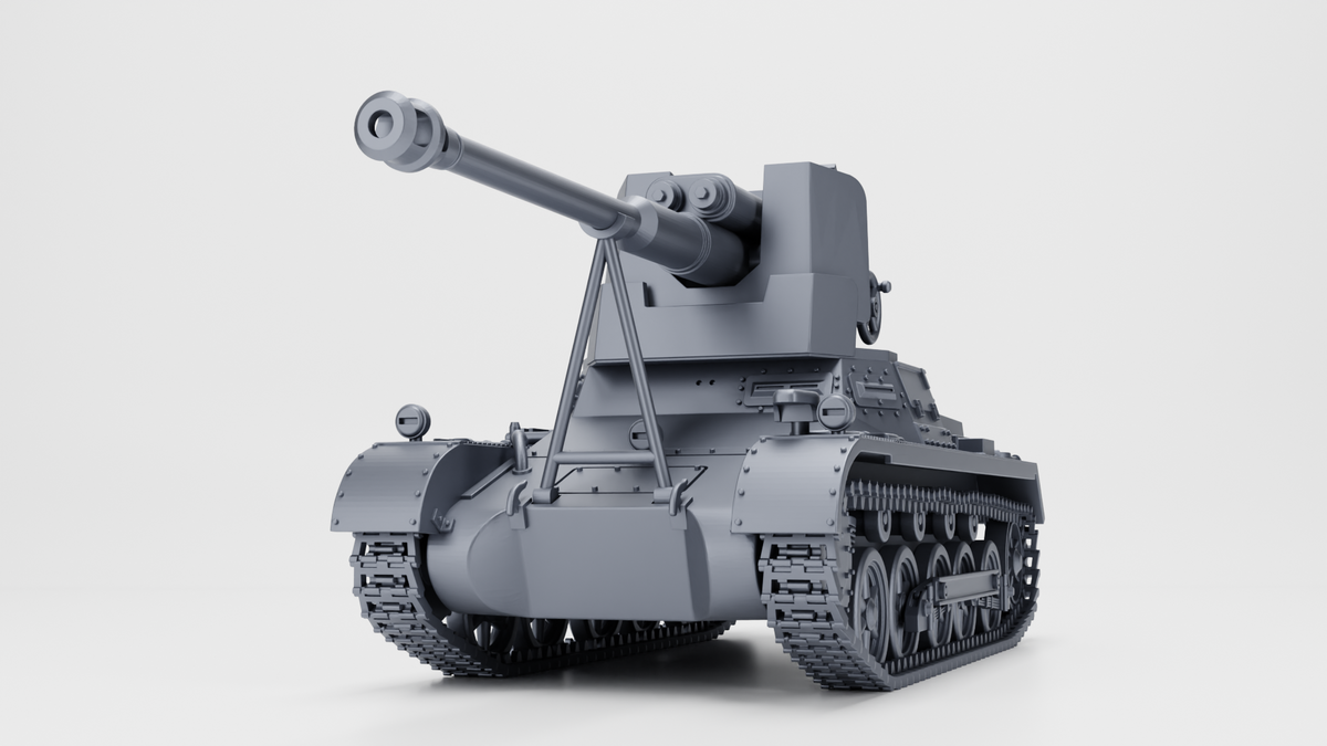 WG3D Panzer I Ausf.B mit 7.5 cm StuK 40 (Panzerjager I B) (Ad-Hoc, Germany, WW2)