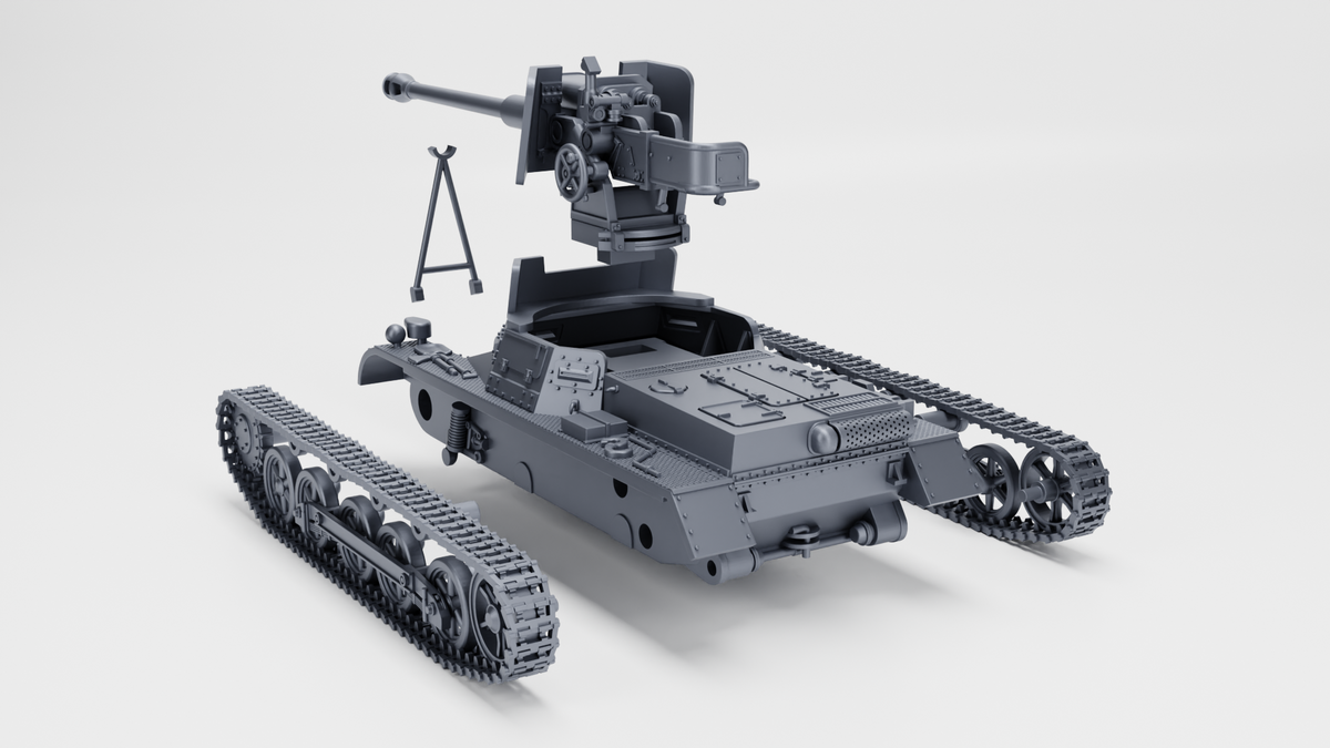 WG3D Panzer I Ausf.B mit 7.5 cm StuK 40 (Panzerjager I B) (Ad-Hoc, Germany, WW2)