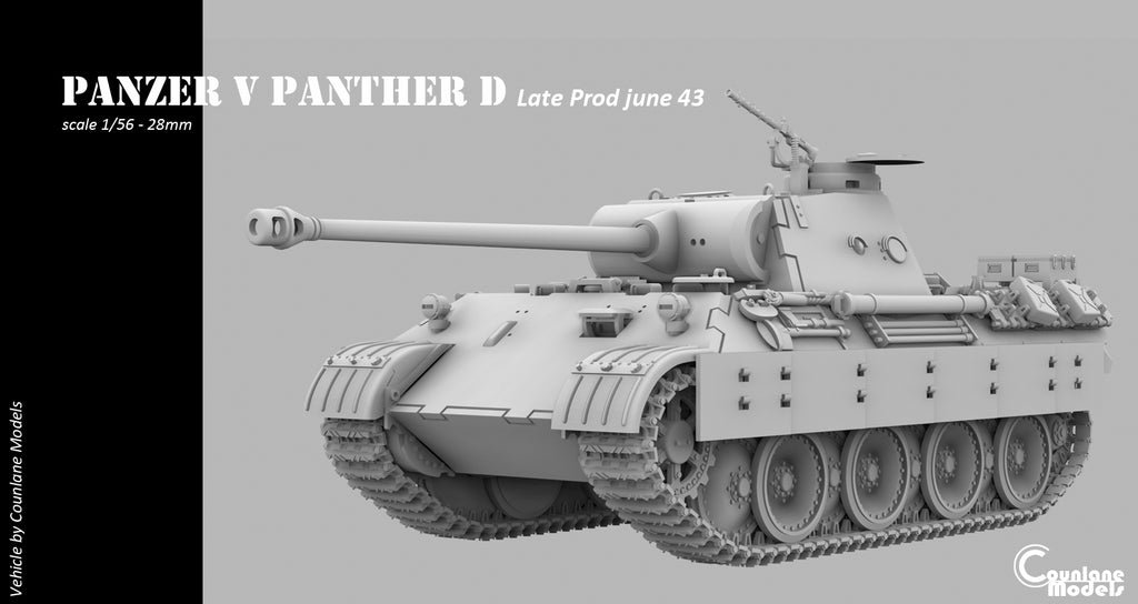 Counlane Panzer V Panther Ausf. D Late Jun. 1943 (Germany, WW2)