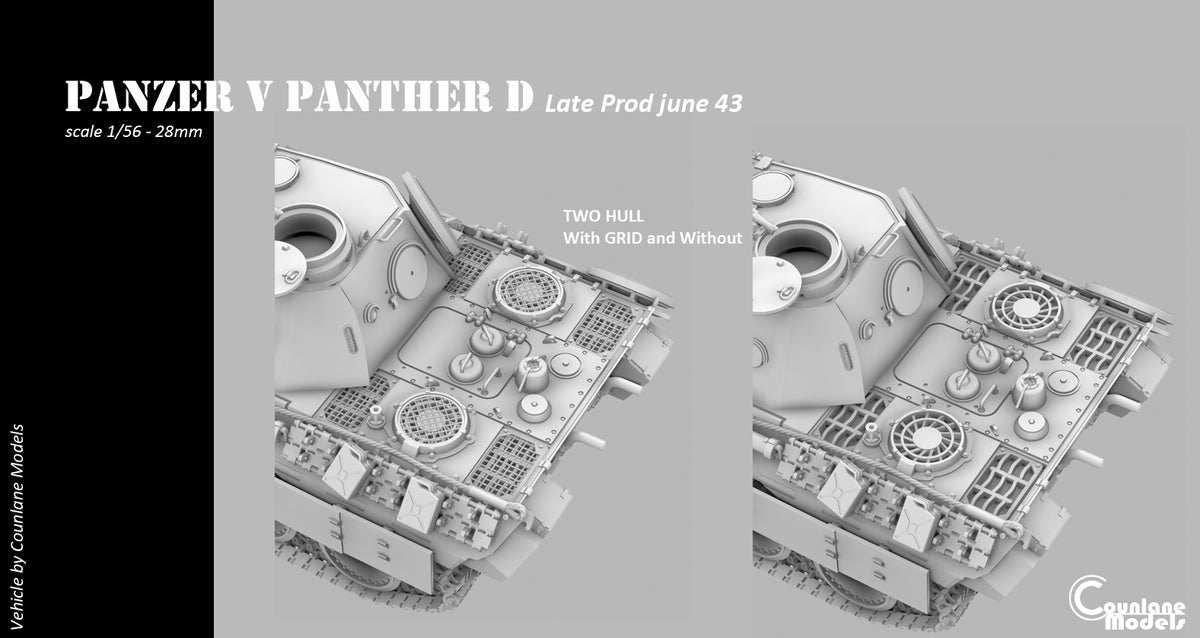 Counlane Panzer V Panther Ausf. D Late Jun. 1943 (Germany, WW2)