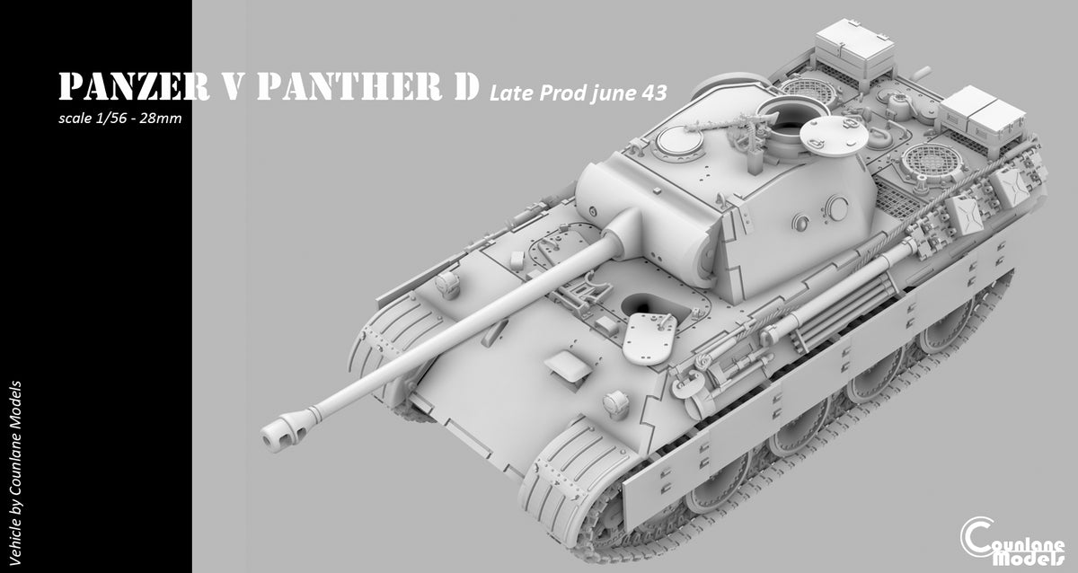 Counlane Panzer V Panther Ausf. D Late Jun. 1943 (Germany, WW2)