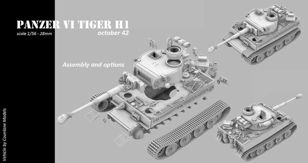 Counlane Panzer VI Tiger 1 H1 October 1942 (Germany, WW2)