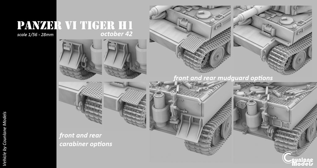 Counlane Panzer VI Tiger 1 H1 October 1942 (Germany, WW2)