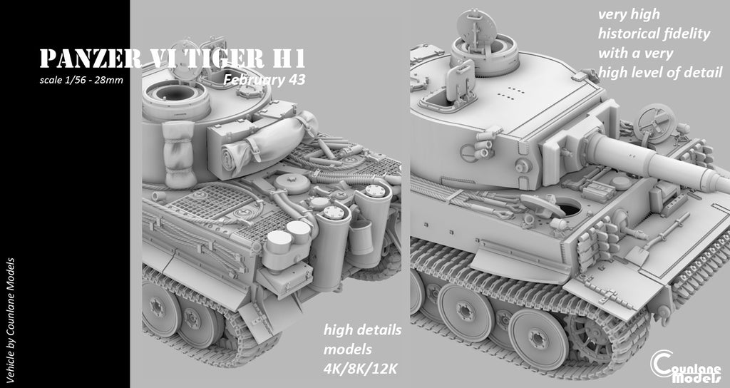 Counlane Panzer VI Tiger 1 H1 February 1943 (Germany, WW2)