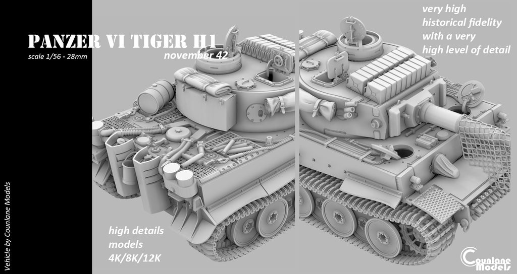 Counlane Panzer VI Tiger 1 H1 November 1942 (Germany, WW2)