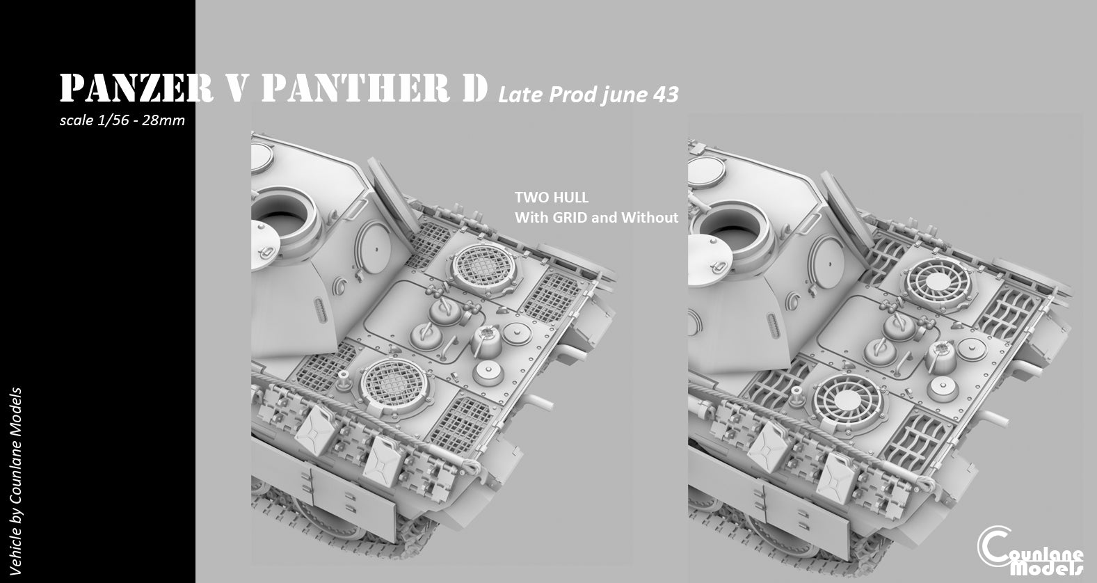 Counlane Panzer V Panther Ausf. D Late Jun. 1943 (Germany, WW2)