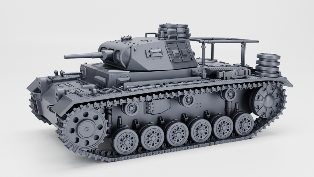 WG3D Panzerbefehlswagen III Ausf.E (command tank) (standard+winter edition) (Germany, WW2)