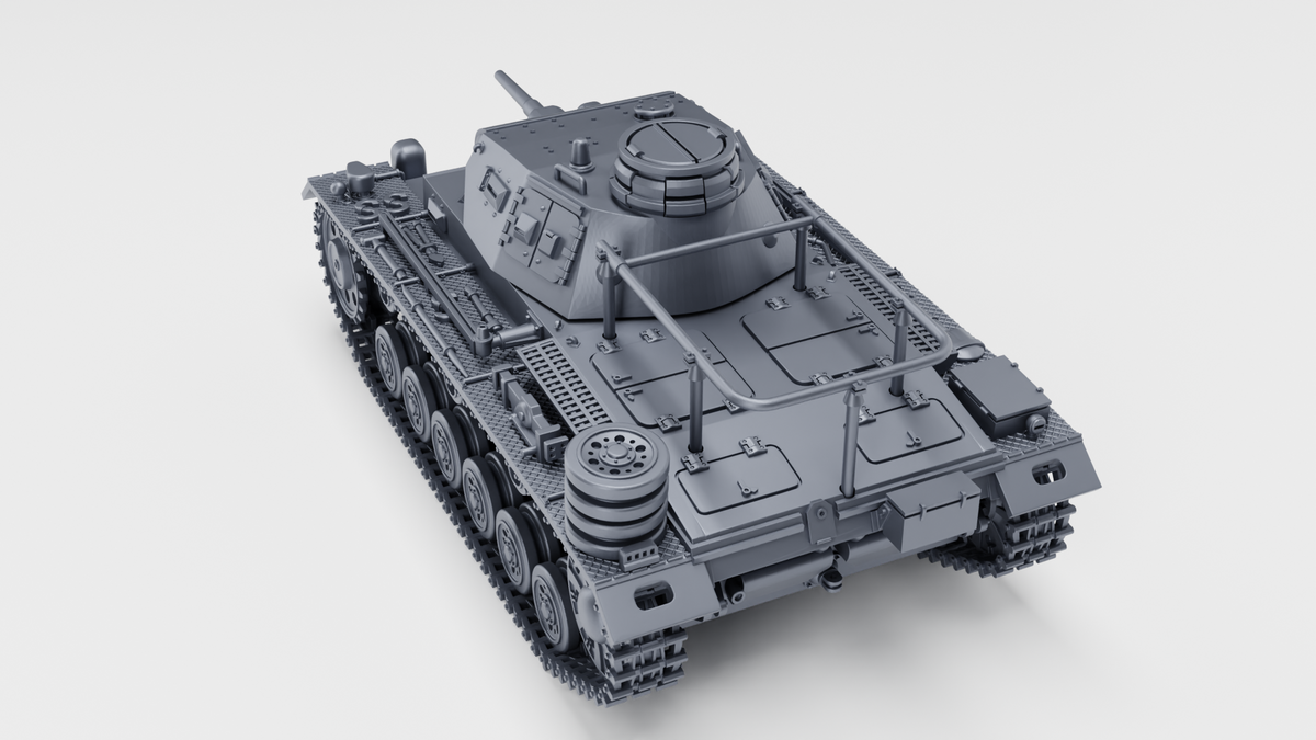 WG3D Panzerbefehlswagen III Ausf.E (command tank) (standard+winter edition) (Germany, WW2)