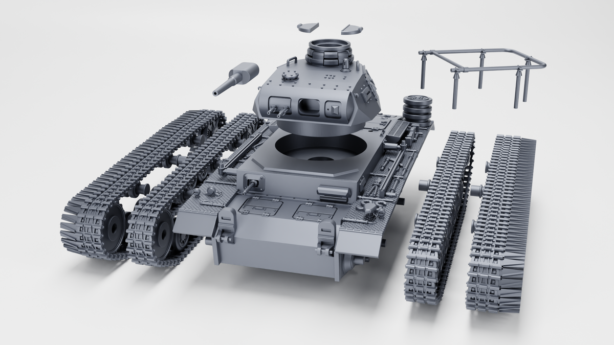 WG3D Panzerbefehlswagen III Ausf.E (command tank) (standard+winter edition) (Germany, WW2)