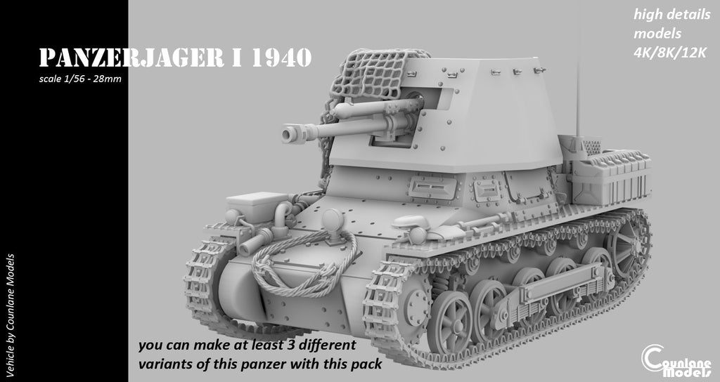 Counlane Panzerjager I 1940 (Germany, WW2)