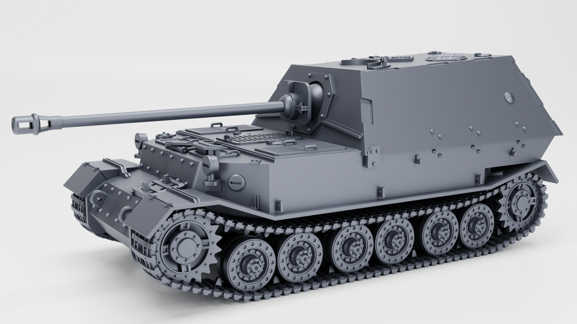 WG3D Panzerjager Tiger (P) 8.8cm PaK 43/2 L/71 “Ferdinand” (Sd.Kfz.184) + 3 Tankmen (Germany, WW2)