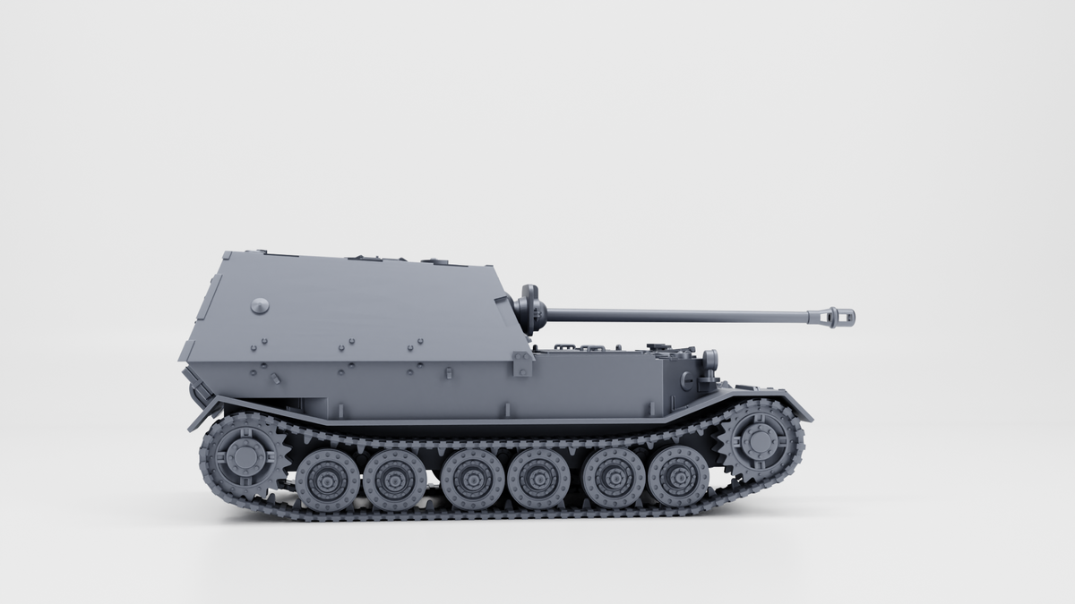 WG3D Panzerjager Tiger (P) 8.8cm PaK 43/2 L/71 “Ferdinand” (Sd.Kfz.184) + 3 Tankmen (Germany, WW2)