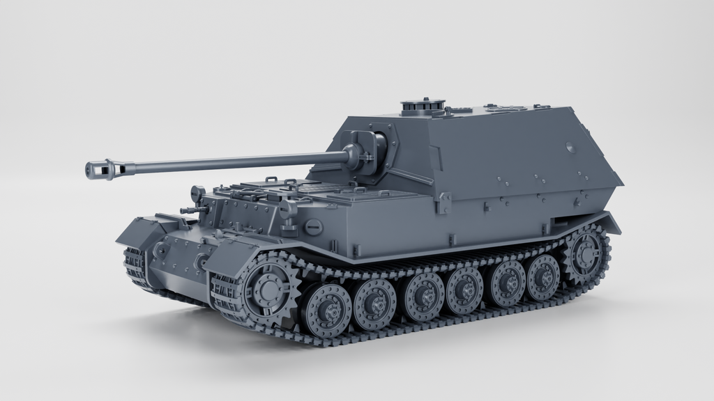 WG3D Panzerjager Tiger (P) 8.8 cm PaK 43/2 L/71 “Elefant” (Sd.Kfz.184) + 3 Tankmen (Germany, WW2)