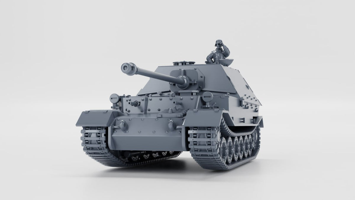 WG3D Panzerjager Tiger (P) 8.8 cm PaK 43/2 L/71 “Elefant” (Sd.Kfz.184) + 3 Tankmen (Germany, WW2)