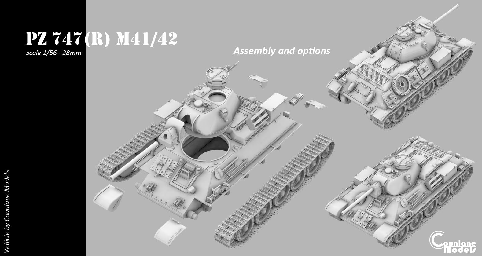 Counlane Pz 747(r) M41-42 1942 (Germany, WW2)