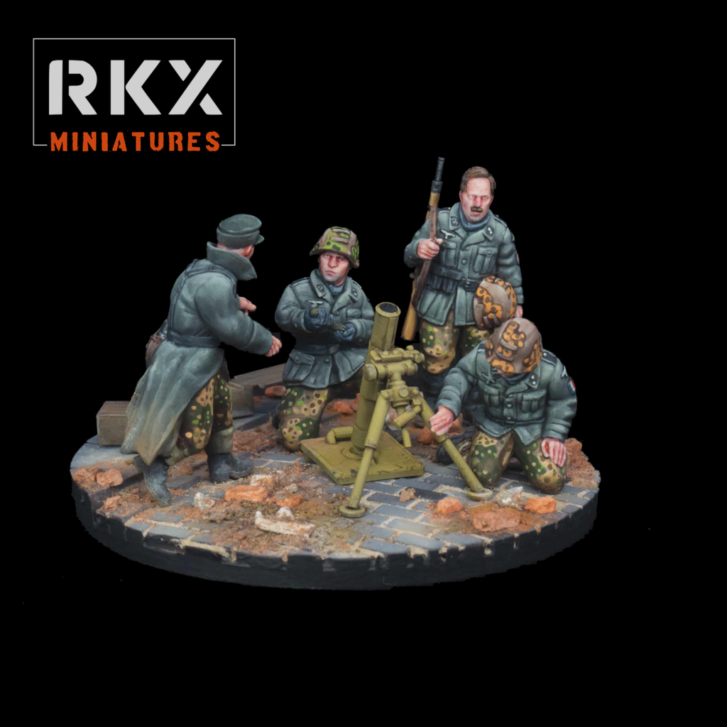 RKX German SS Charlemagne Mortar Team