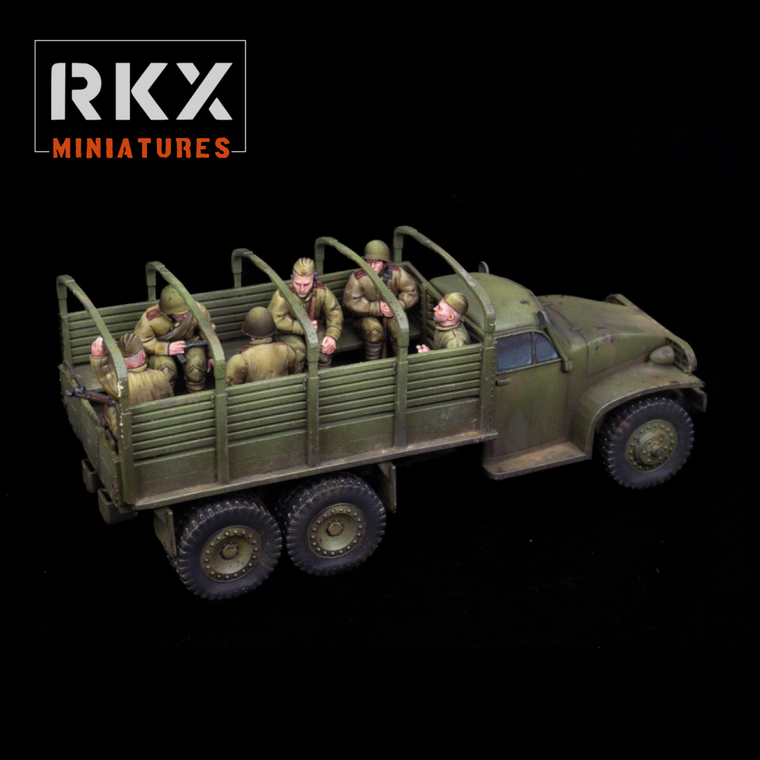 RKX Soviet US6 Truck+passengers