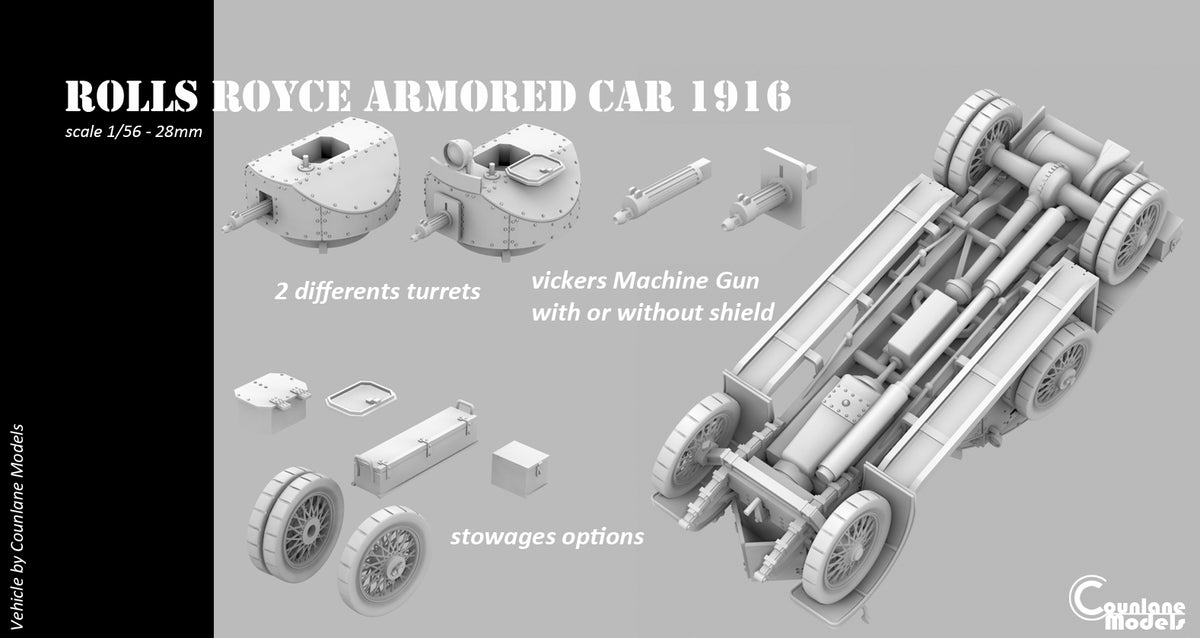 Counlane Rolls Royce Armored Car 1916 (UK, WWI/WW2)