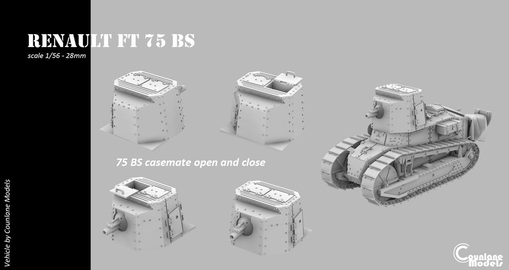 Counlane Renault FT 75 BS (France, WW2)