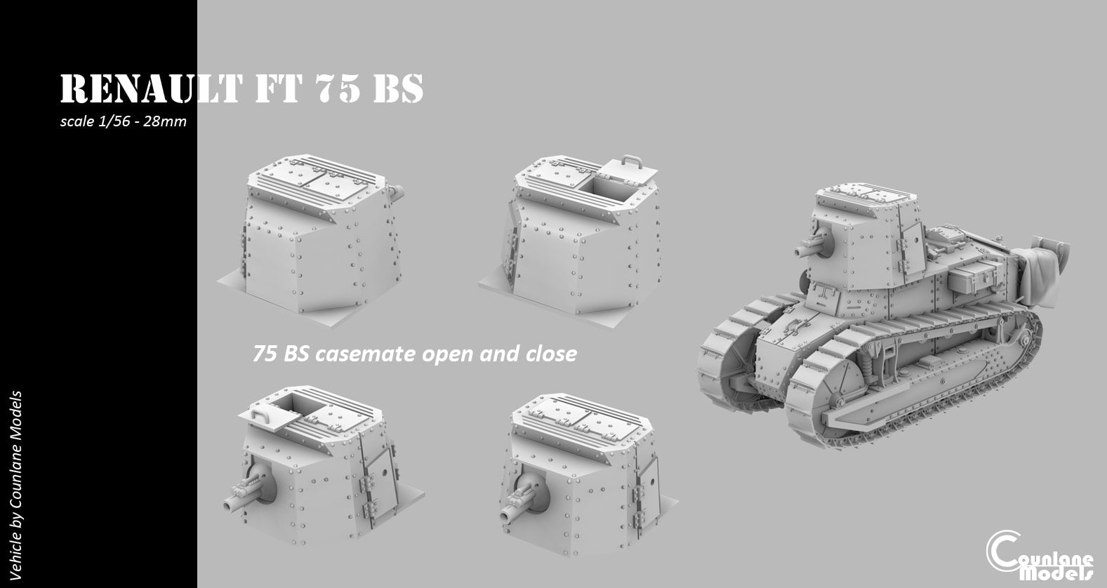 Counlane Renault FT 75 BS (France, WW2)