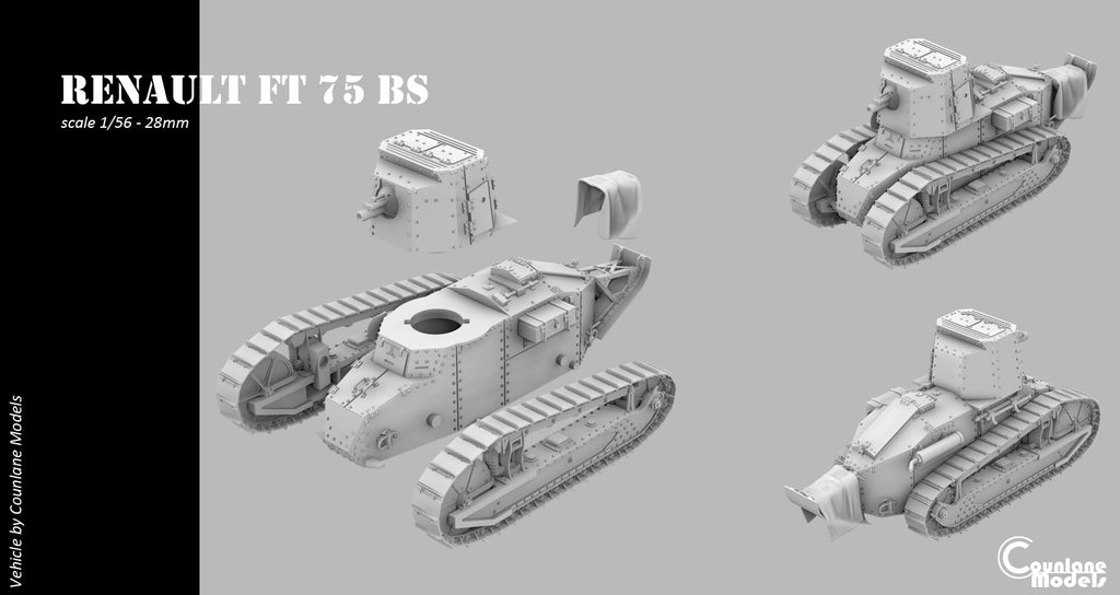 Counlane Renault FT 75 BS (France, WW2)