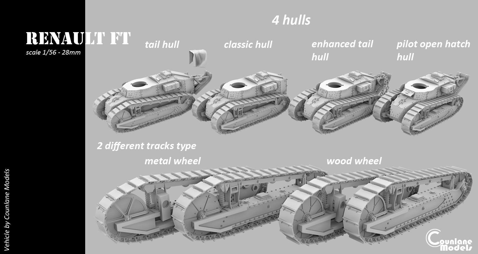 Counlane Renault FT 75 BS (France, WW2)