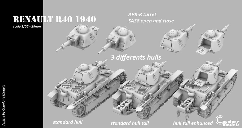 Counlane Renault R40 1940 (France, WW2)