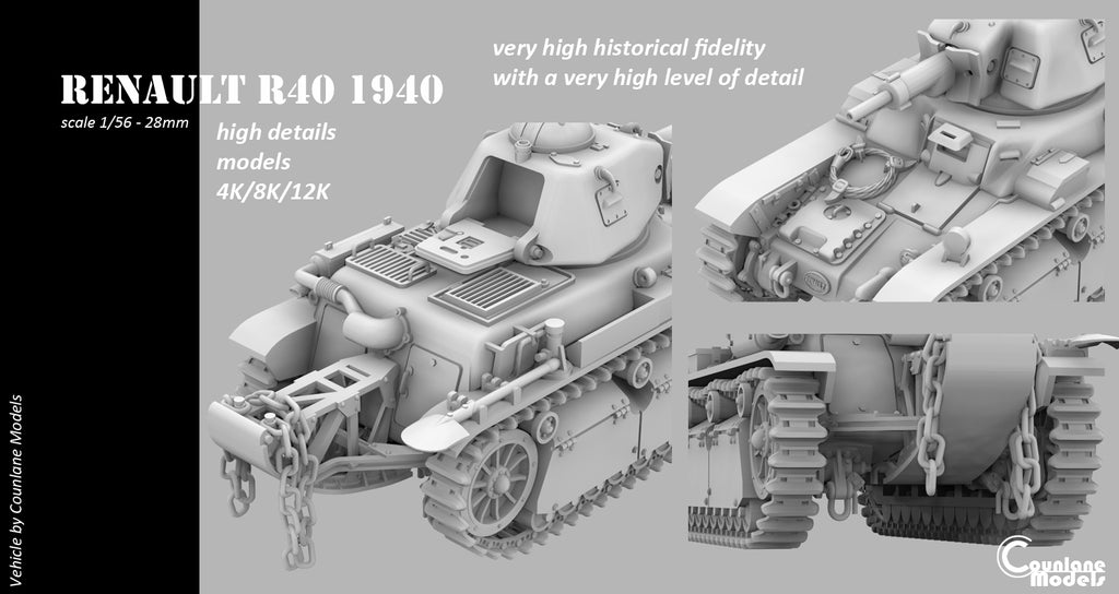 Counlane Renault R40 1940 (France, WW2)