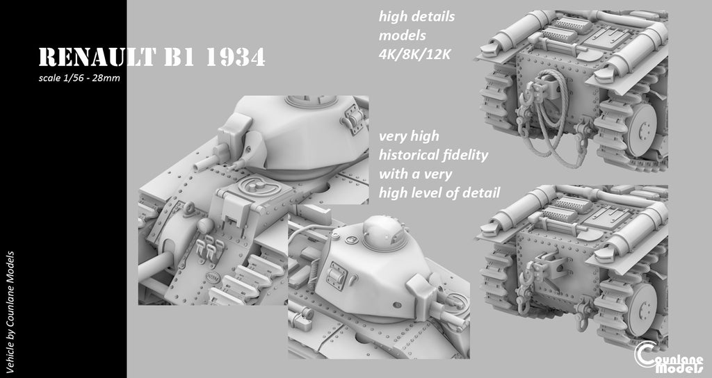 Counlane Renault B1 1934 (France, WW2)