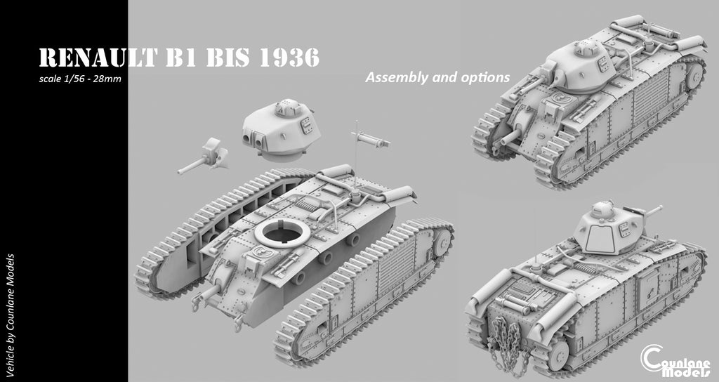 Counlane Renault B1 bis 1937 (France, WW2)