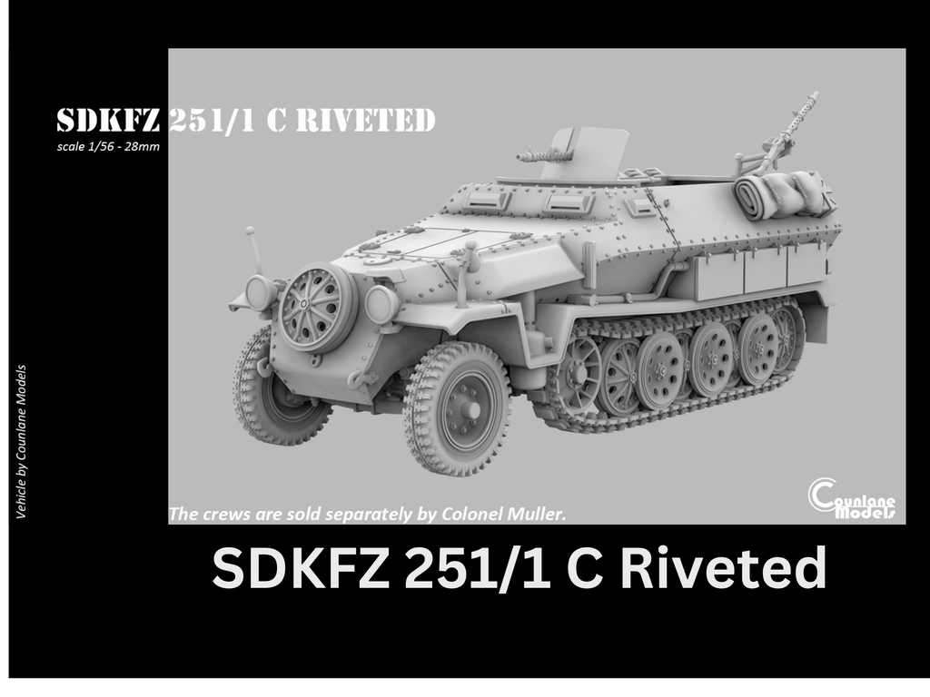 Counlane Sdkfz 251/1 C Riveted - Halftrack (Germany, WWII)