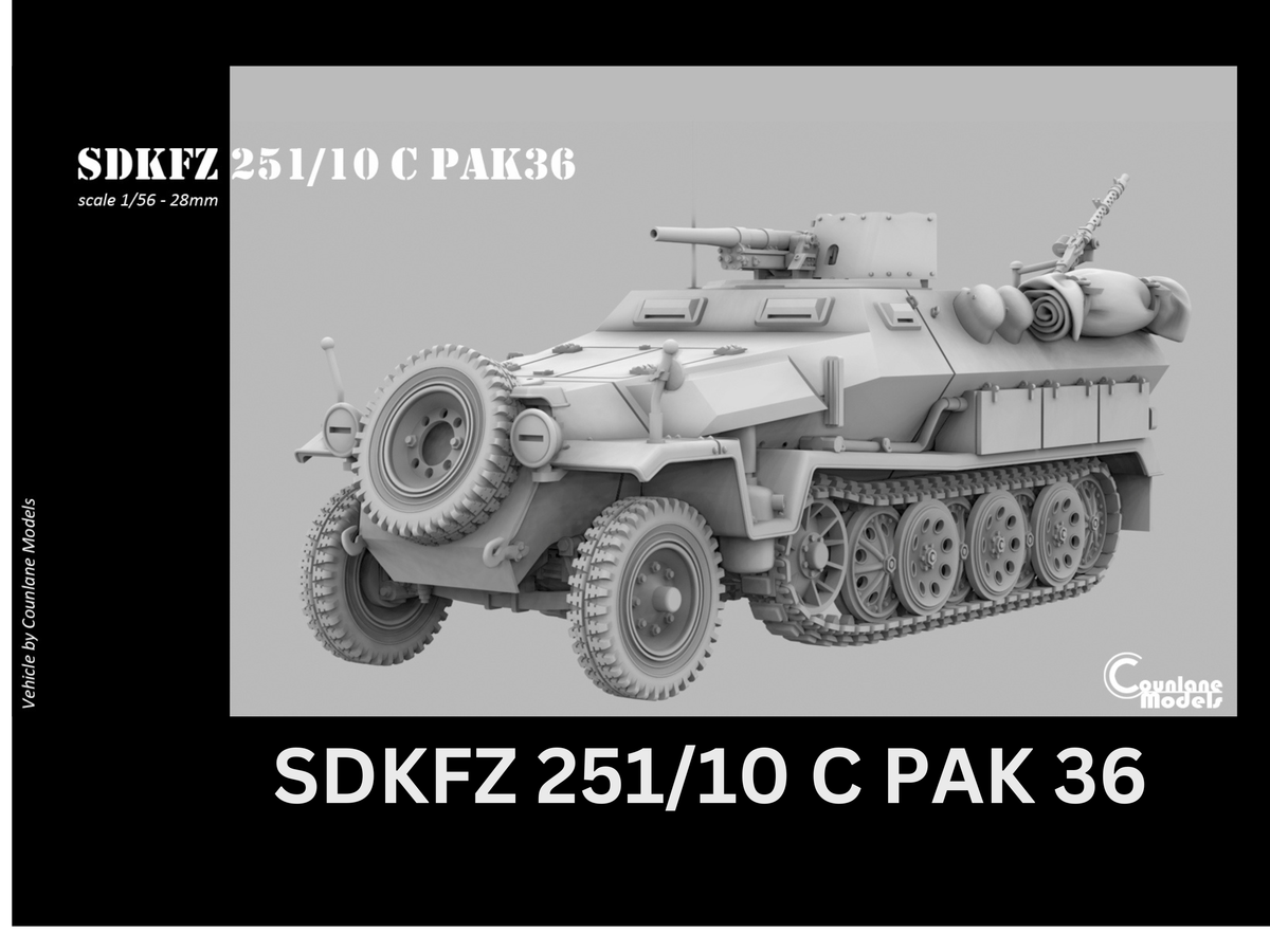 Counlane Sdkfz 251/10 C Pak36 37mm - Halftrack (Germany, WWII)