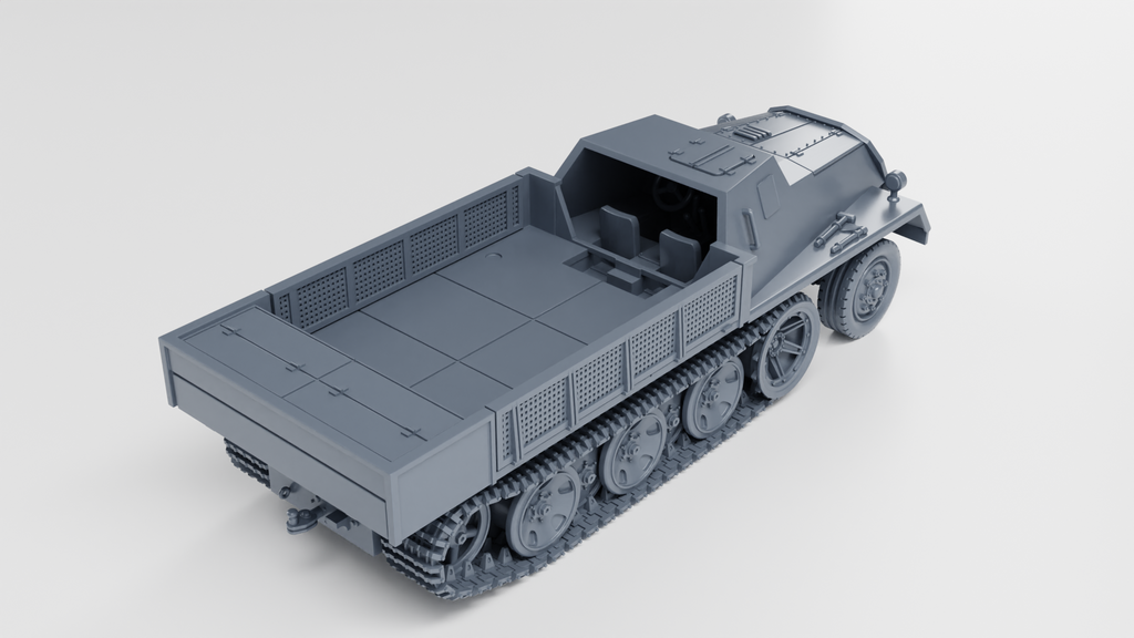 WG3D Halftrack Schwerer Wehrmachtschlepper (SWS) armored cabin + 37mm FlaK37 or 20mm Flak38 auf sWS (Germany, WW2)