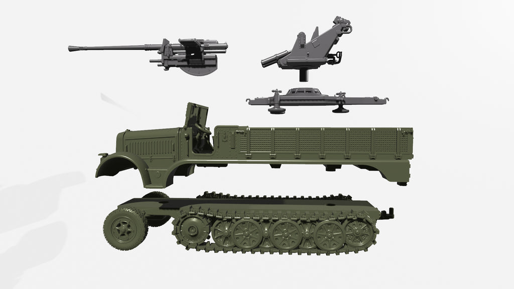 WG3D Halftrack Sd.Kfz.7/2 - 3.7cm Flak37 (Germany, WW2)