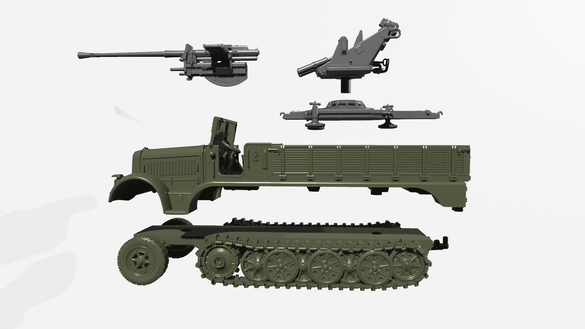 WG3D Halftrack Sd.Kfz.7/2 - 3.7cm Flak37 (Germany, WW2)