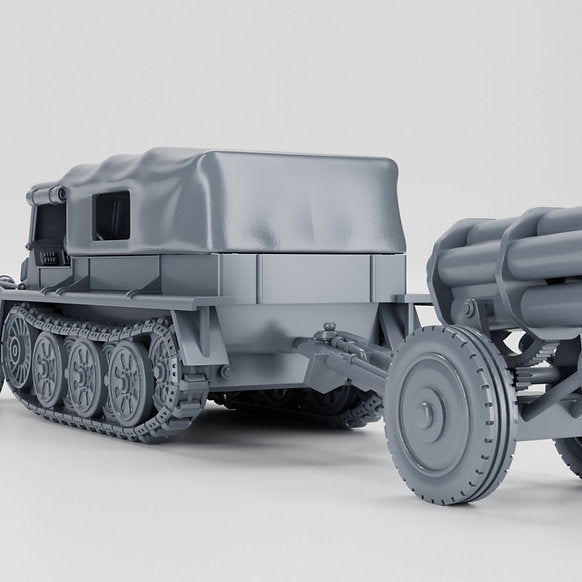 WG3D Halftrack Sd.Kfz.10/2 Demag with 21cm Nebelwerfer (Germany, WW2)