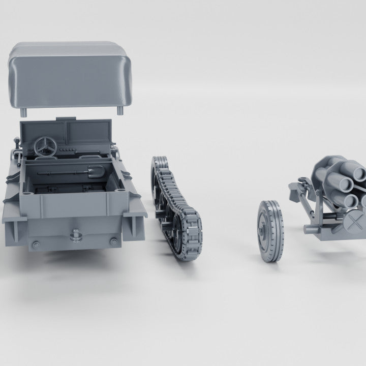 WG3D Halftrack Sd.Kfz.10/2 Demag with 21cm Nebelwerfer (Germany, WW2)