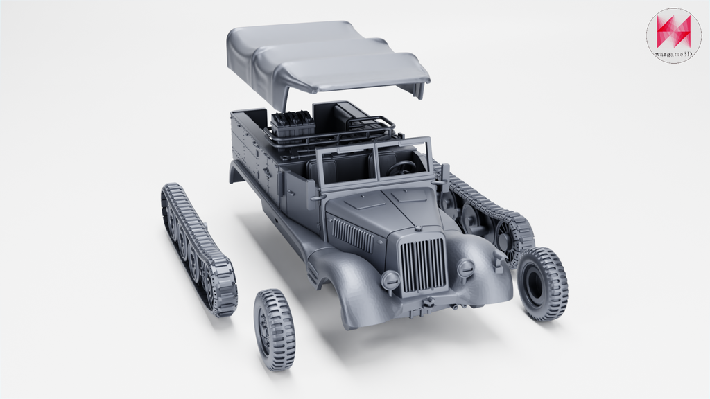 WG3D Halftrack Sd.Kfz.11 Prime mover (Germany, WW2)