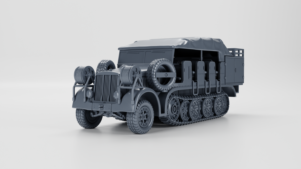 WG3D Halftrack Sd.Kfz 7/6 mittlerer Flak-Messtruppkraftwagen (Germany, WW2)