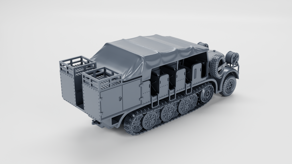WG3D Halftrack Sd.Kfz 7/6 mittlerer Flak-Messtruppkraftwagen (Germany, WW2)