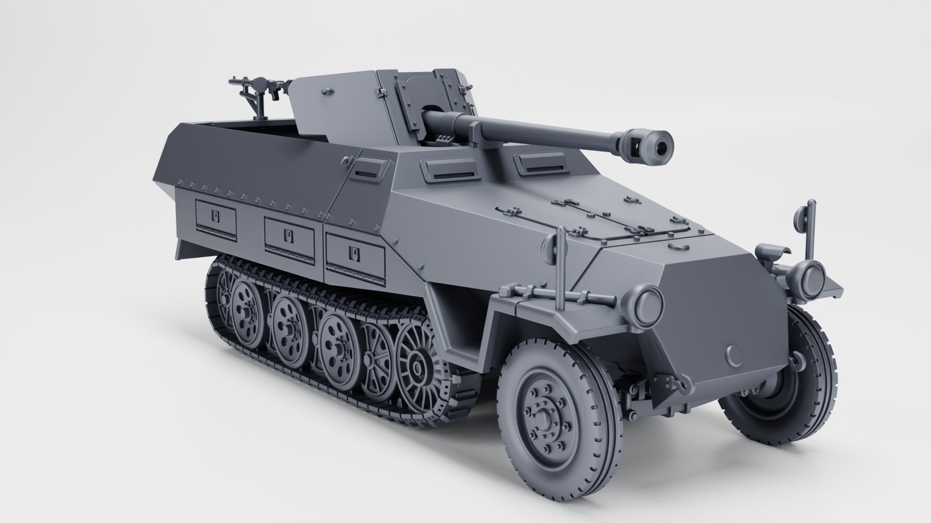 WG3D Halftrack Sd.kfz.251/22 with 75mm PaK40 (Germany, WW2)
