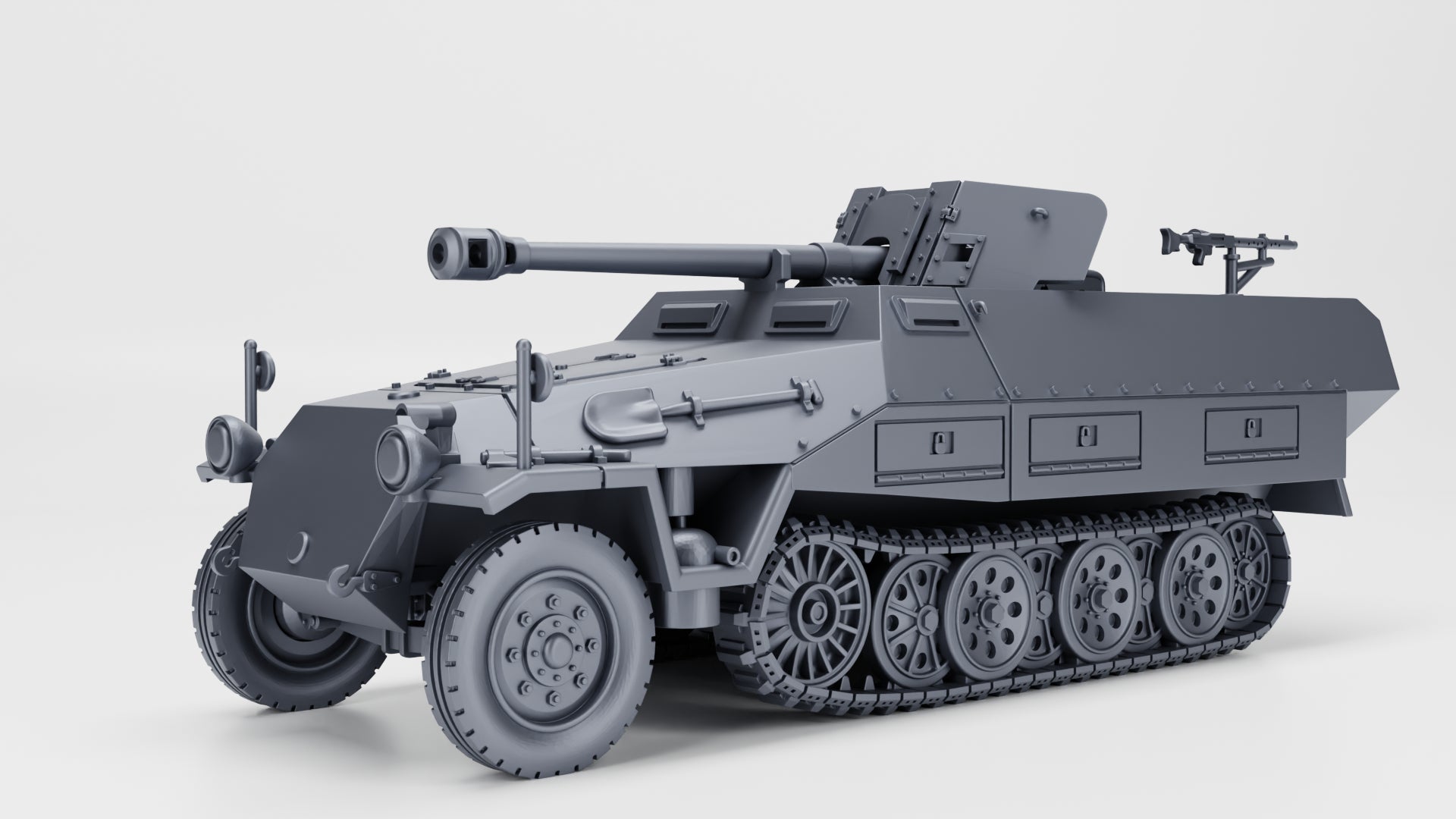 WG3D Halftrack Sd.kfz.251/22 with 75mm PaK40 (Germany, WW2)