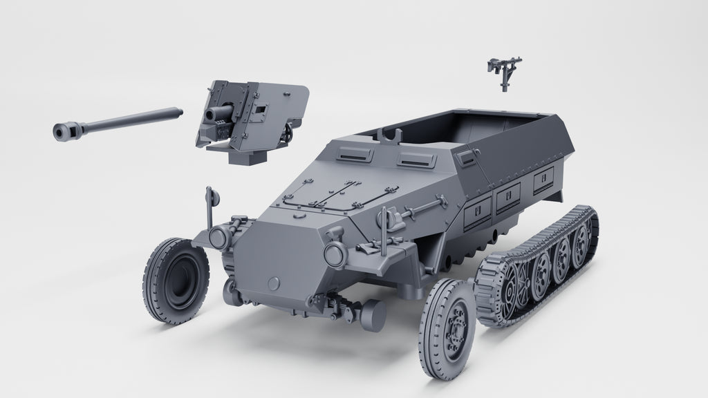 WG3D Halftrack Sd.kfz.251/22 with 75mm PaK40 (Germany, WW2)