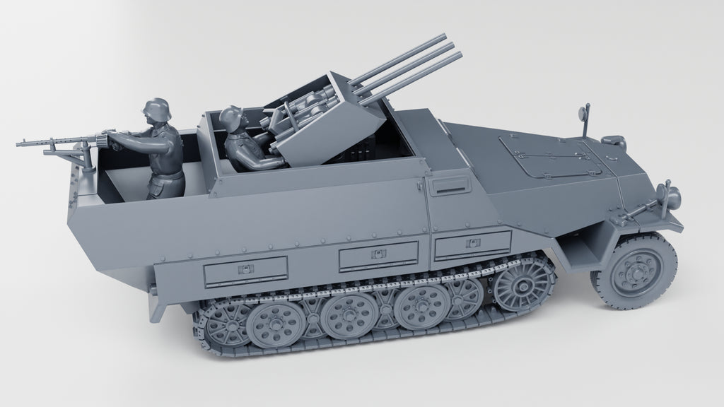 WG3D Halftrack Sd.Kfz.251/21 Ausf.D Fliegerabwehr Schutzenpanzerwagen (Drilling) (Germany, WW2)