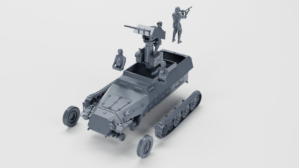 WG3D Halftrack Sd.Kfz.251/21 Ausf.D Fliegerabwehr Schutzenpanzerwagen (Drilling) (Germany, WW2)